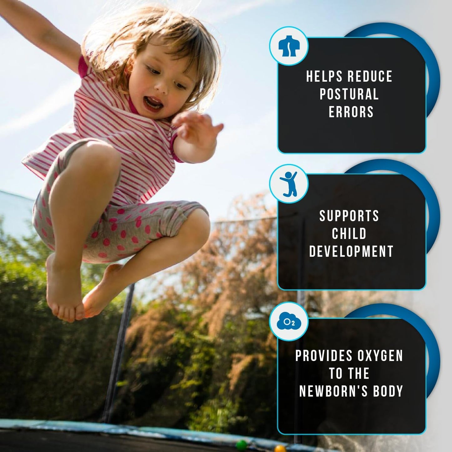 Outdoor Trampoline, Garden Trampoline Certified Trampoline with Safety Fence and Padded Poles for Children, Indoor Outdoor Fitness.