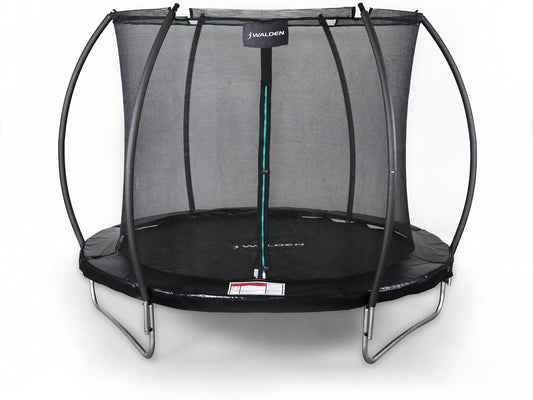 Outdoor Trampoline, Garden Trampoline Certified Trampoline with Safety Fence and Padded Poles for Children, Indoor Outdoor Fitness.